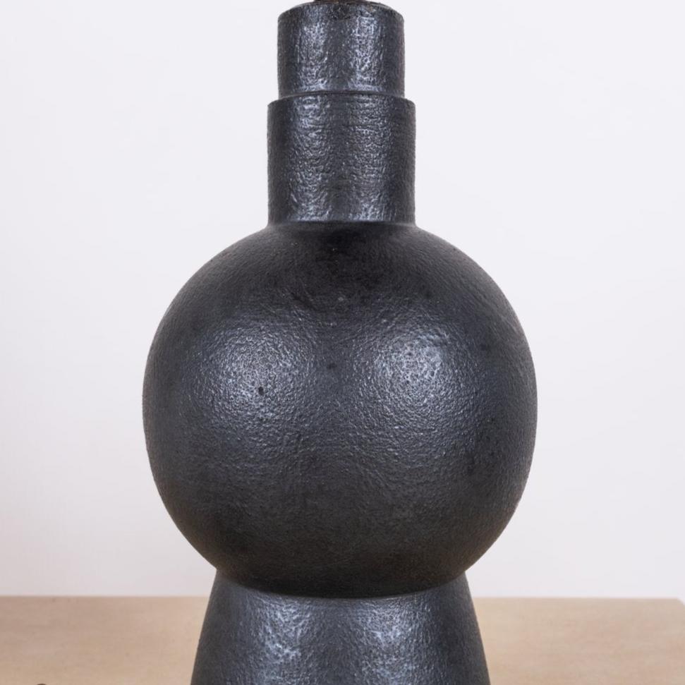 Lampe 'Bilboquet' en grès