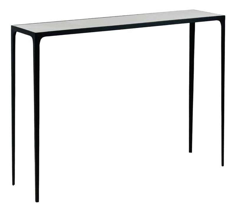Large console 'Esquisse' avec plateau en parchemin
