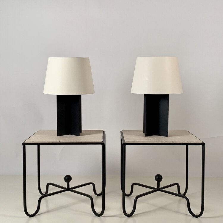 Paire de lampes 'Croisillon'