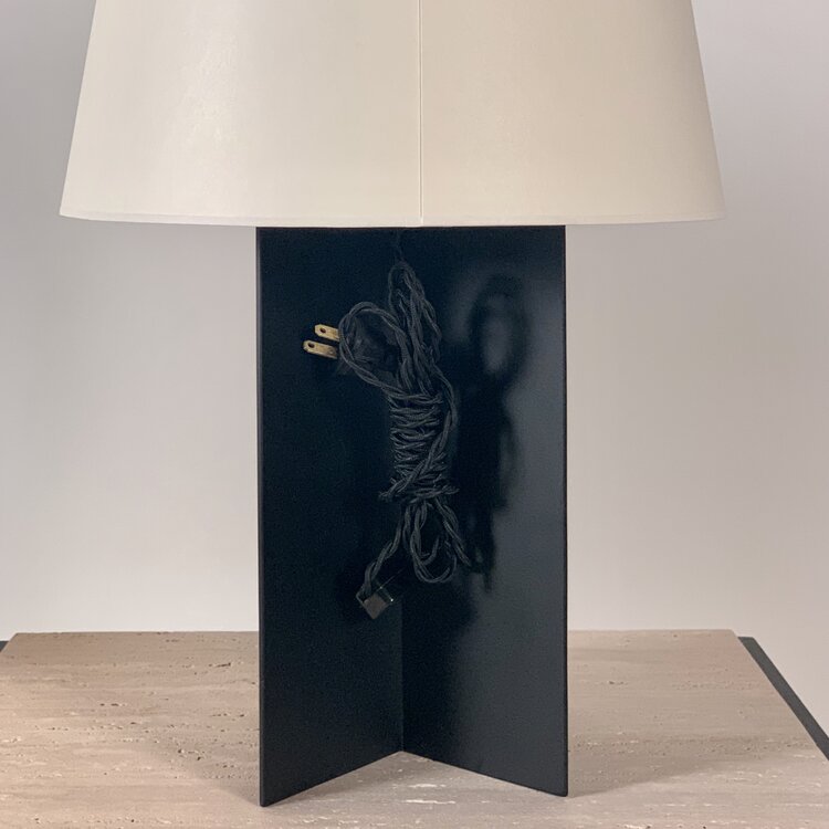 lampe 'Croisillon' noir mate