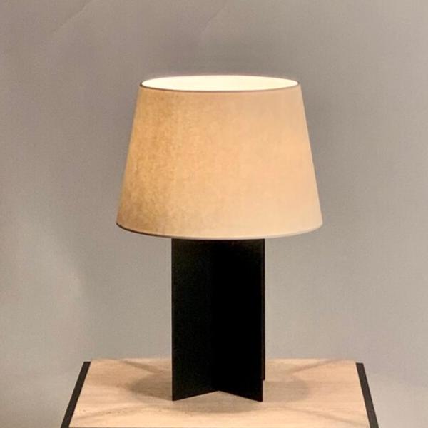 lampe 'Croisillon' noir mate