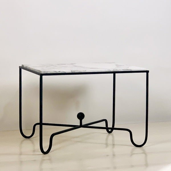 Table d'appoint 'Entretoise' avec surface en Marbre