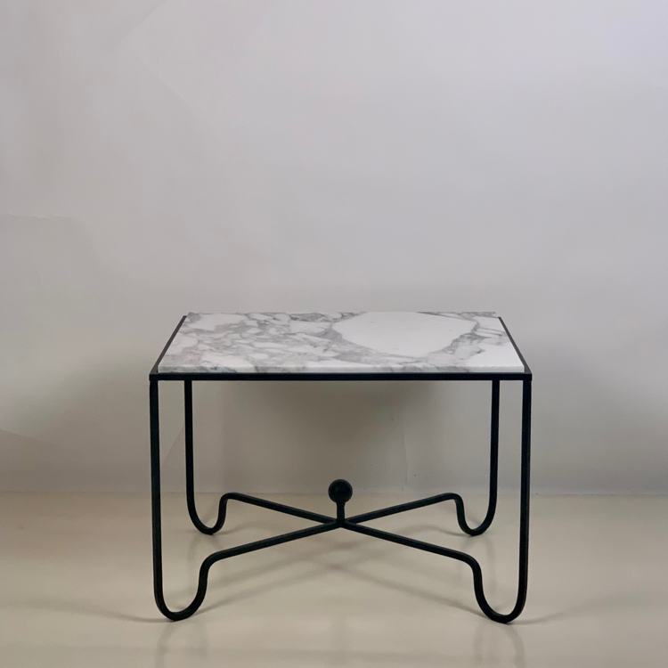 Table d'appoint 'Entretoise' avec surface en Marbre