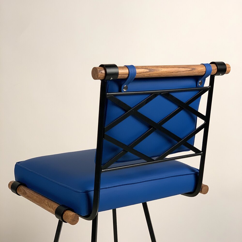 Tabouret 'Los Feliz' bleu