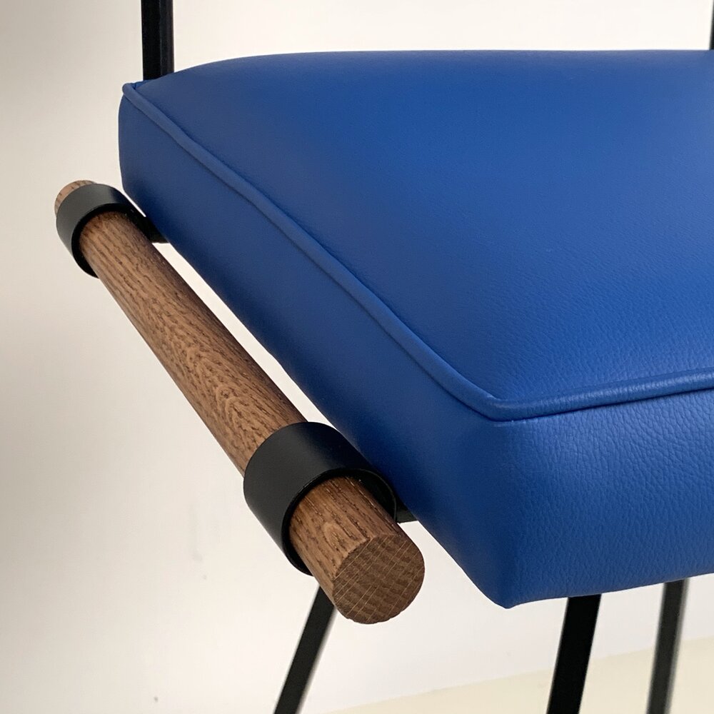 Tabouret 'Los Feliz' bleu
