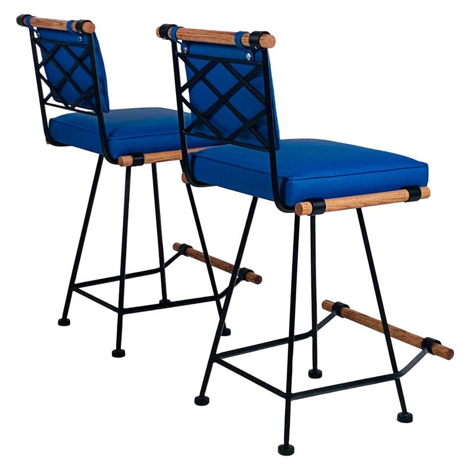 Tabouret 'Los Feliz' bleu