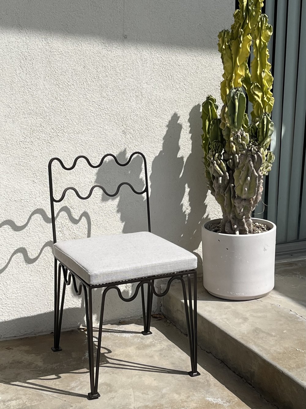 Paire de chaises 'Méandre' pour l'extérieur