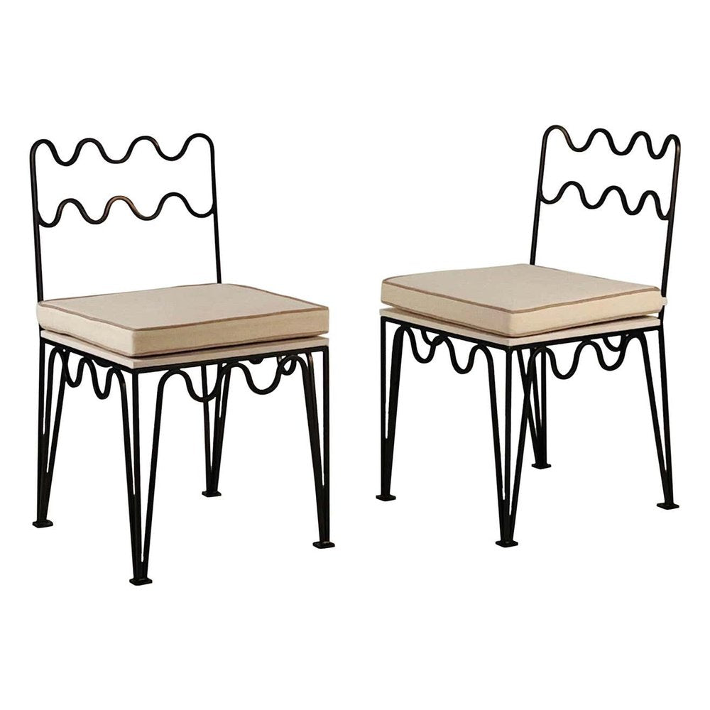 Paire de chaises 'Méandre'