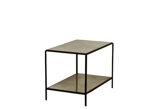 Tables 'Rectiligne' à double plateaux en miroir