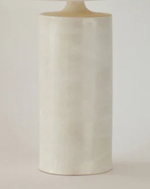 Lampe 'Rouleau' blanc satiné