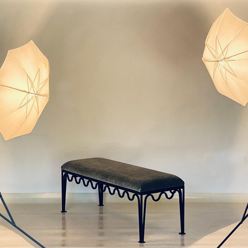 Banc 'Méandre' velour