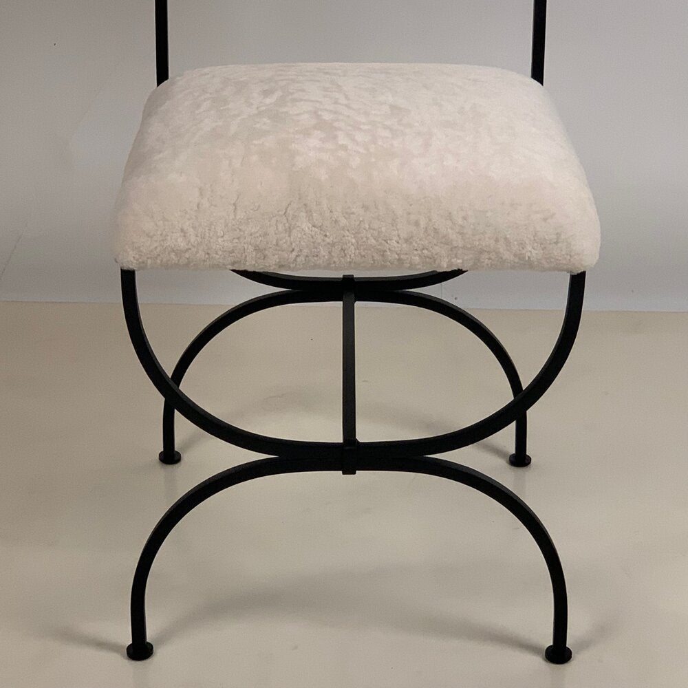 Chaise 'Arcade' revêtement mouton