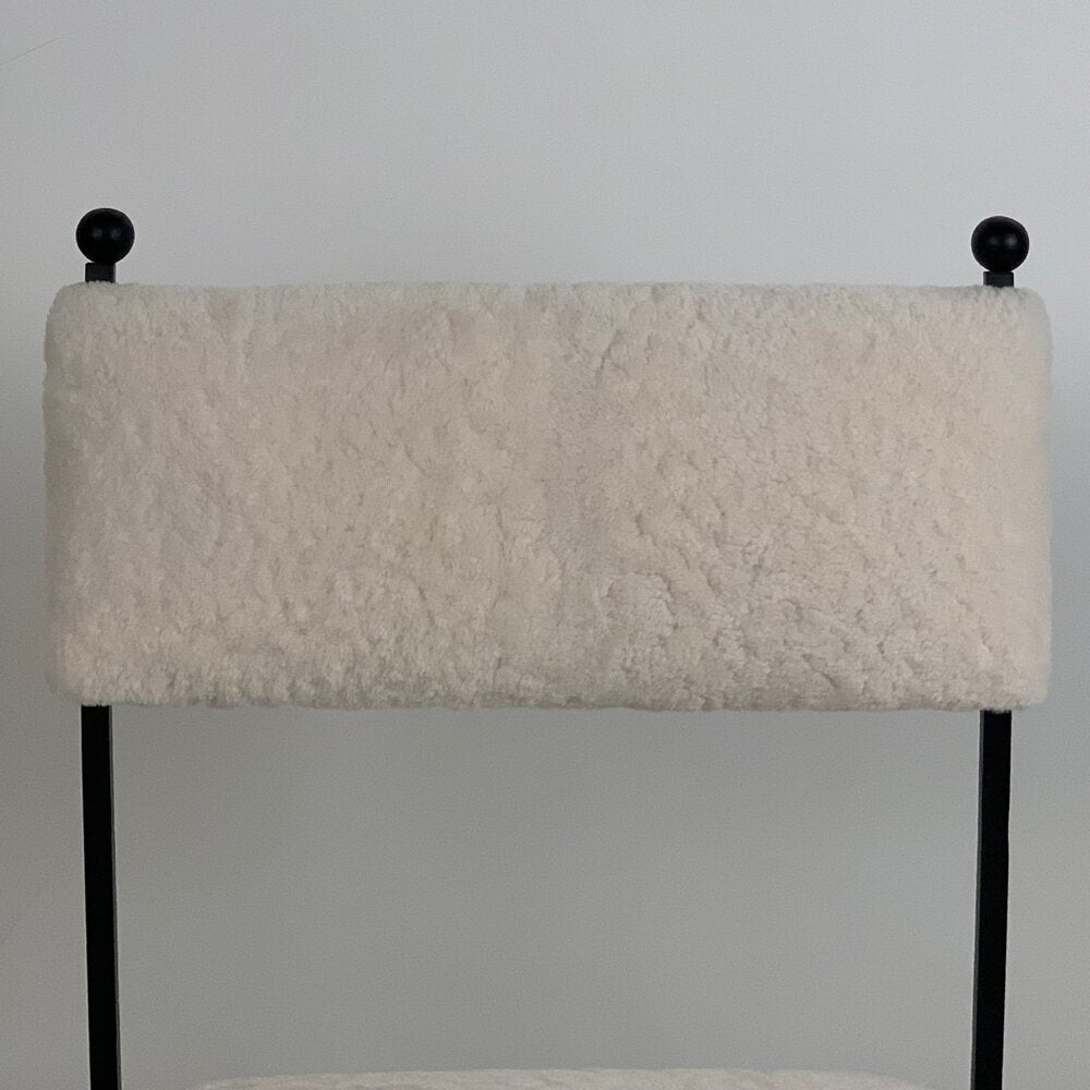 Chaise 'Arcade' revêtement mouton