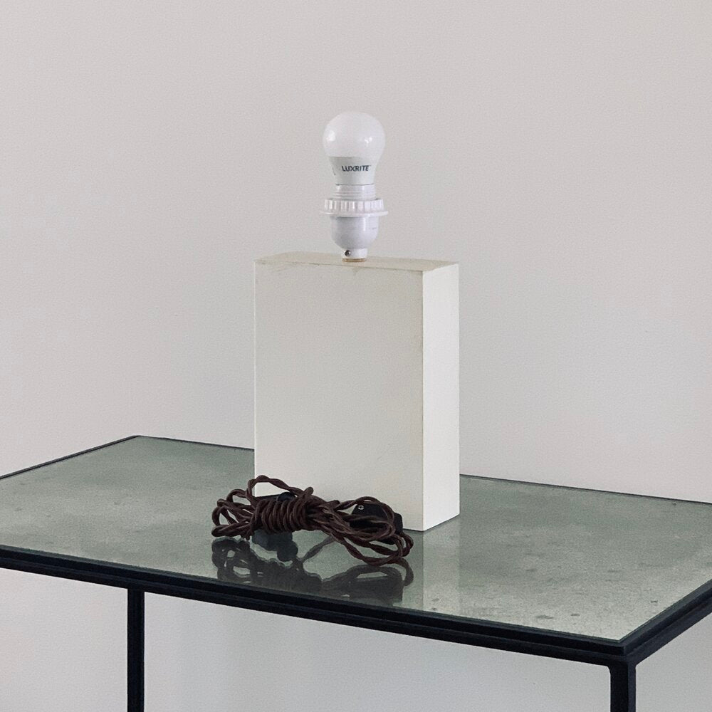 Lampe de table 'Bloc' en Parchemin