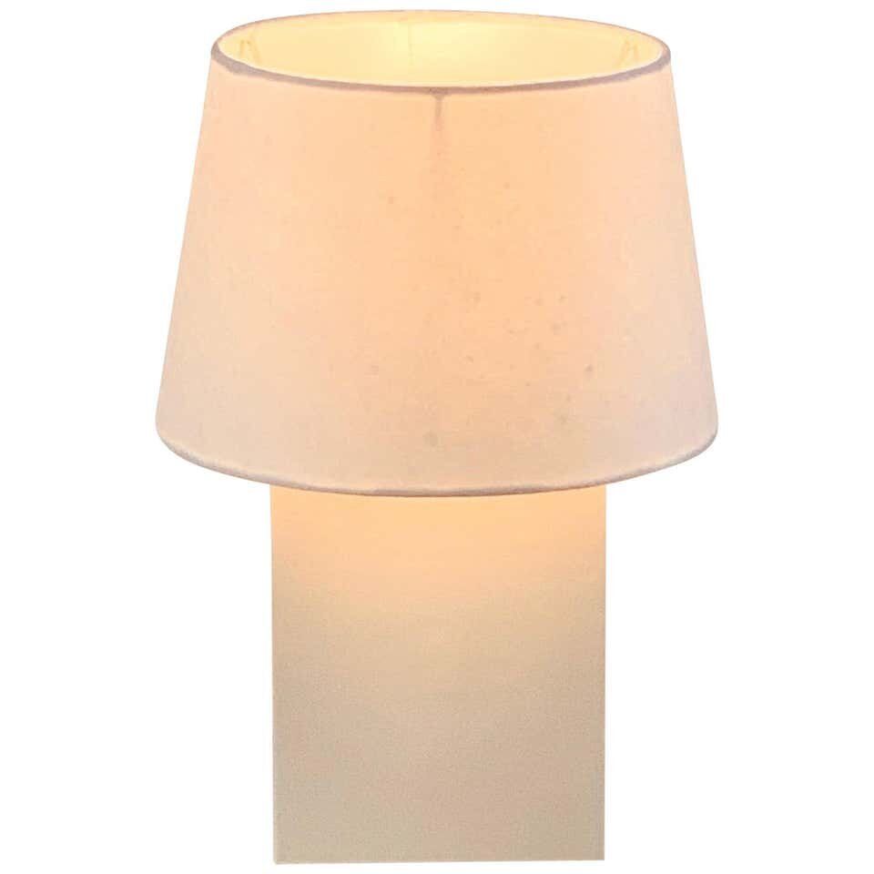 Lampe de table 'Bloc' en Parchemin