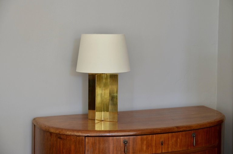 Lampe 'Croisillion' en Laiton massif