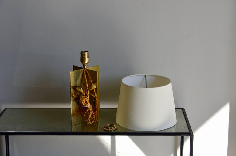 Lampe 'Croisillion' en Laiton massif