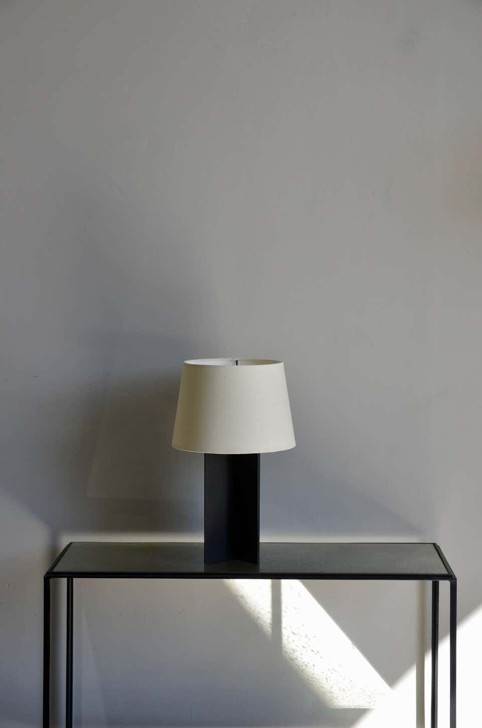 Lampes de table 'Croisillion' noire satiné