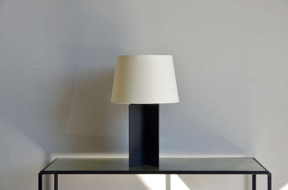 Lampes de table 'Croisillion' noire satiné