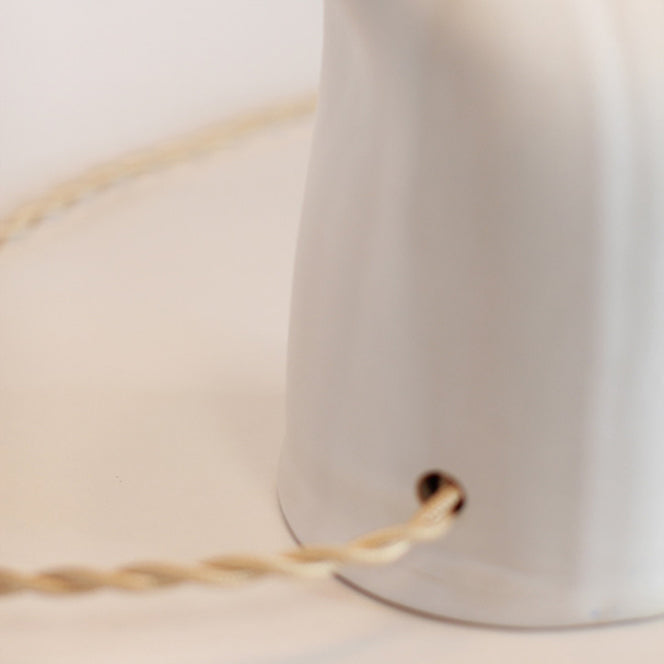 Lampe de table 'Difforme' blanche