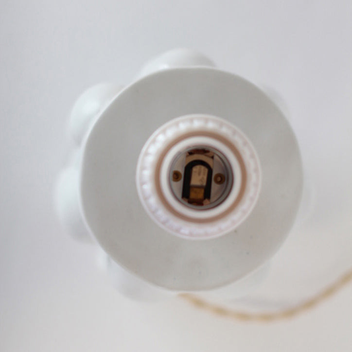 Lampe de table 'Pastille' blanche
