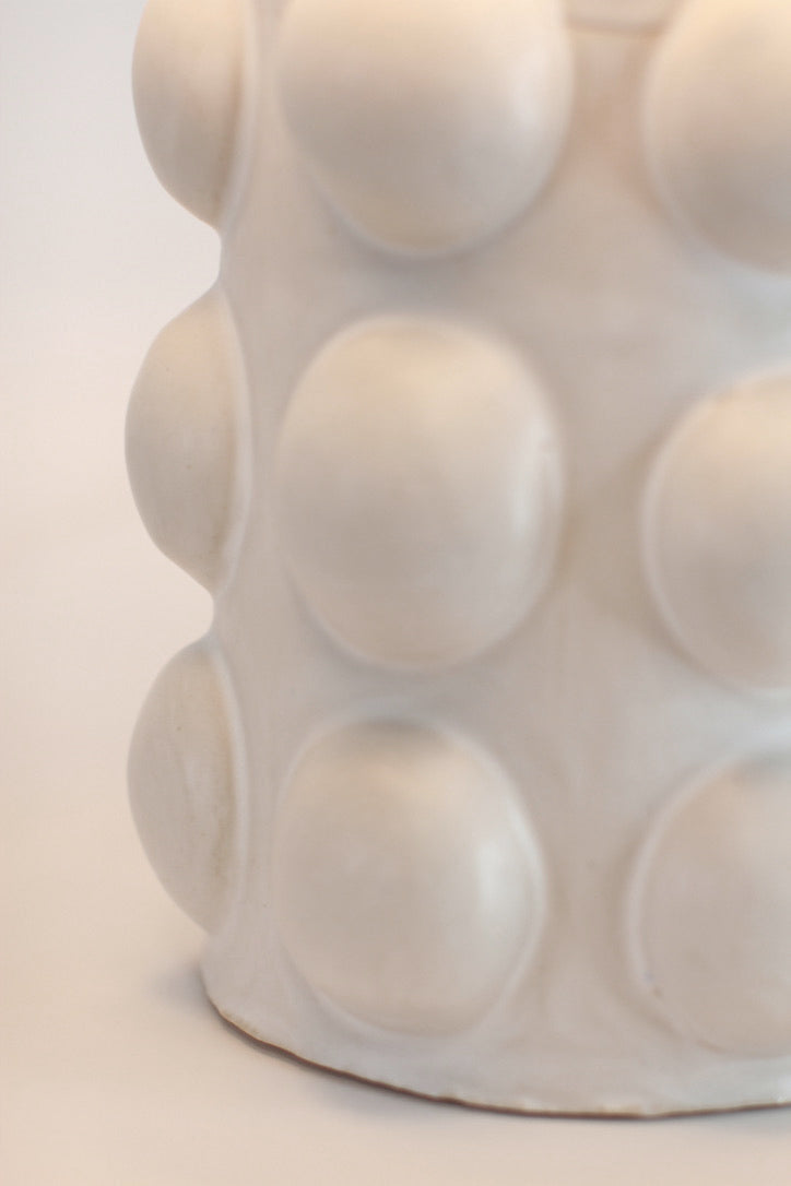 Lampe de table 'Pastille' blanche