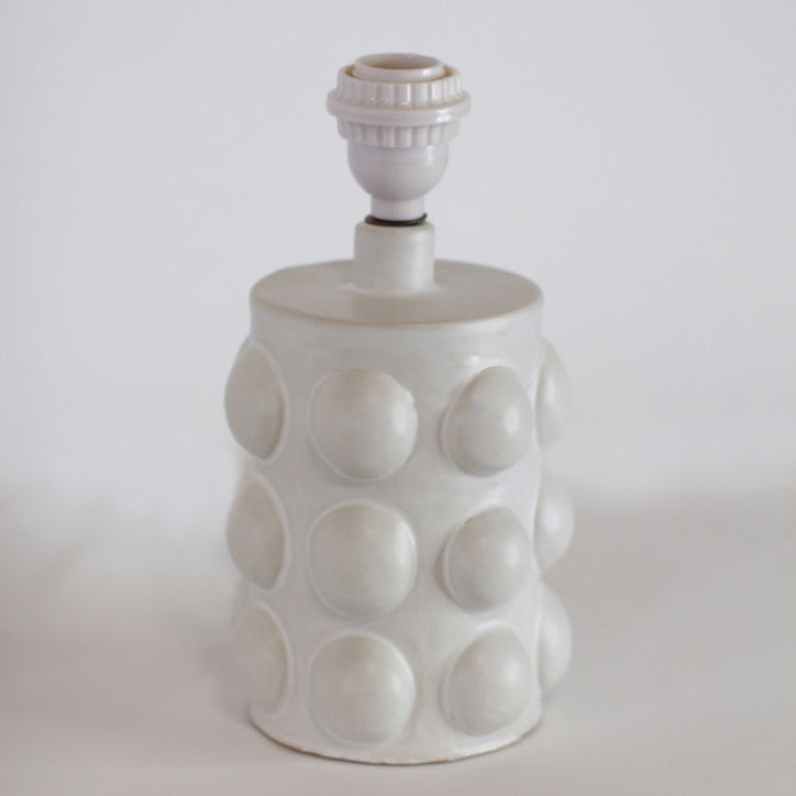 Lampe de table 'Pastille' blanche