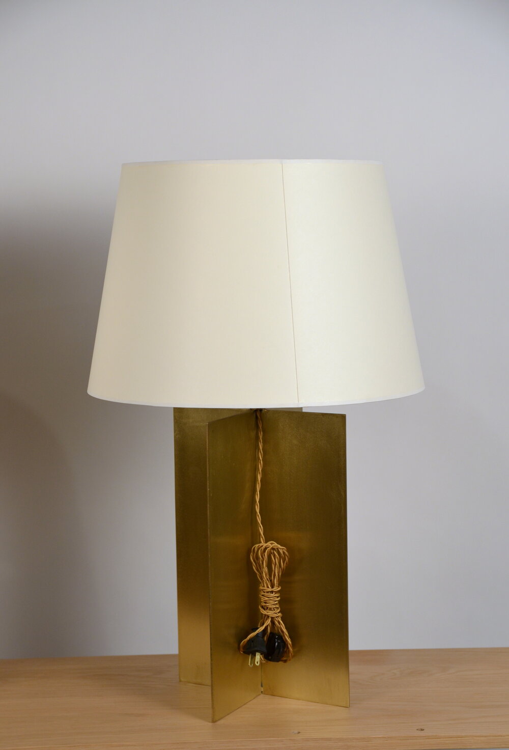 Lampe 'Croisillion' en Laiton massif