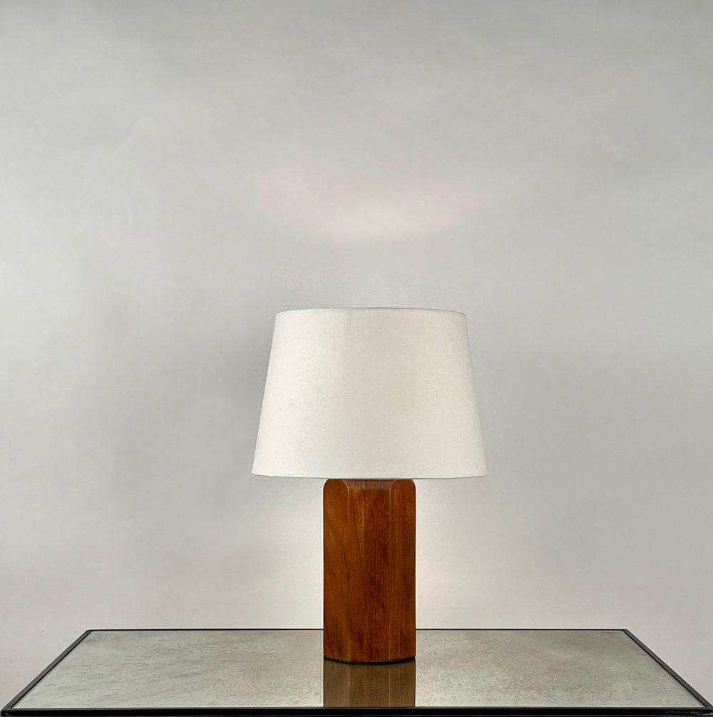 Paire de lampes 'Octogone' en Noyer