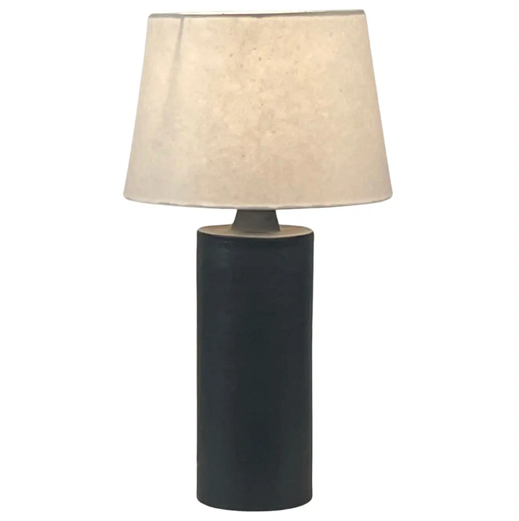 Paire de lampes 'Rouleau' noir satiné