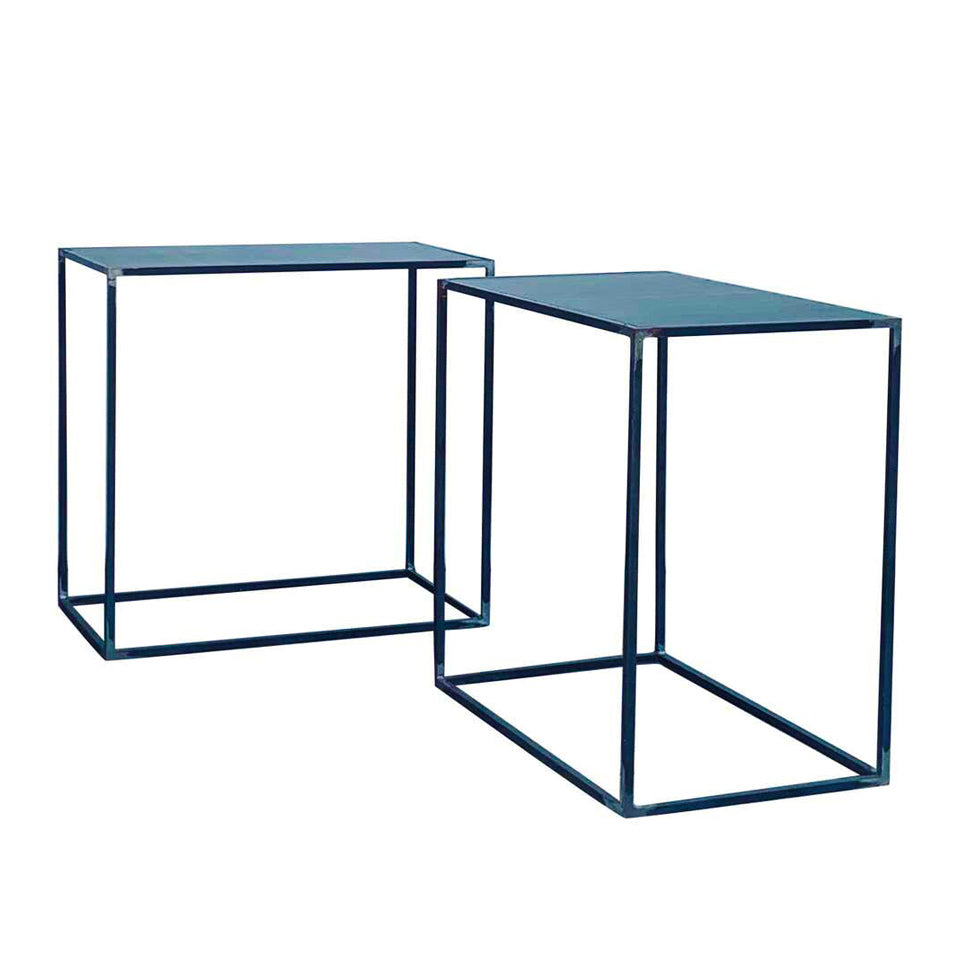 Paire de haute table de présentation 'Filiforme'