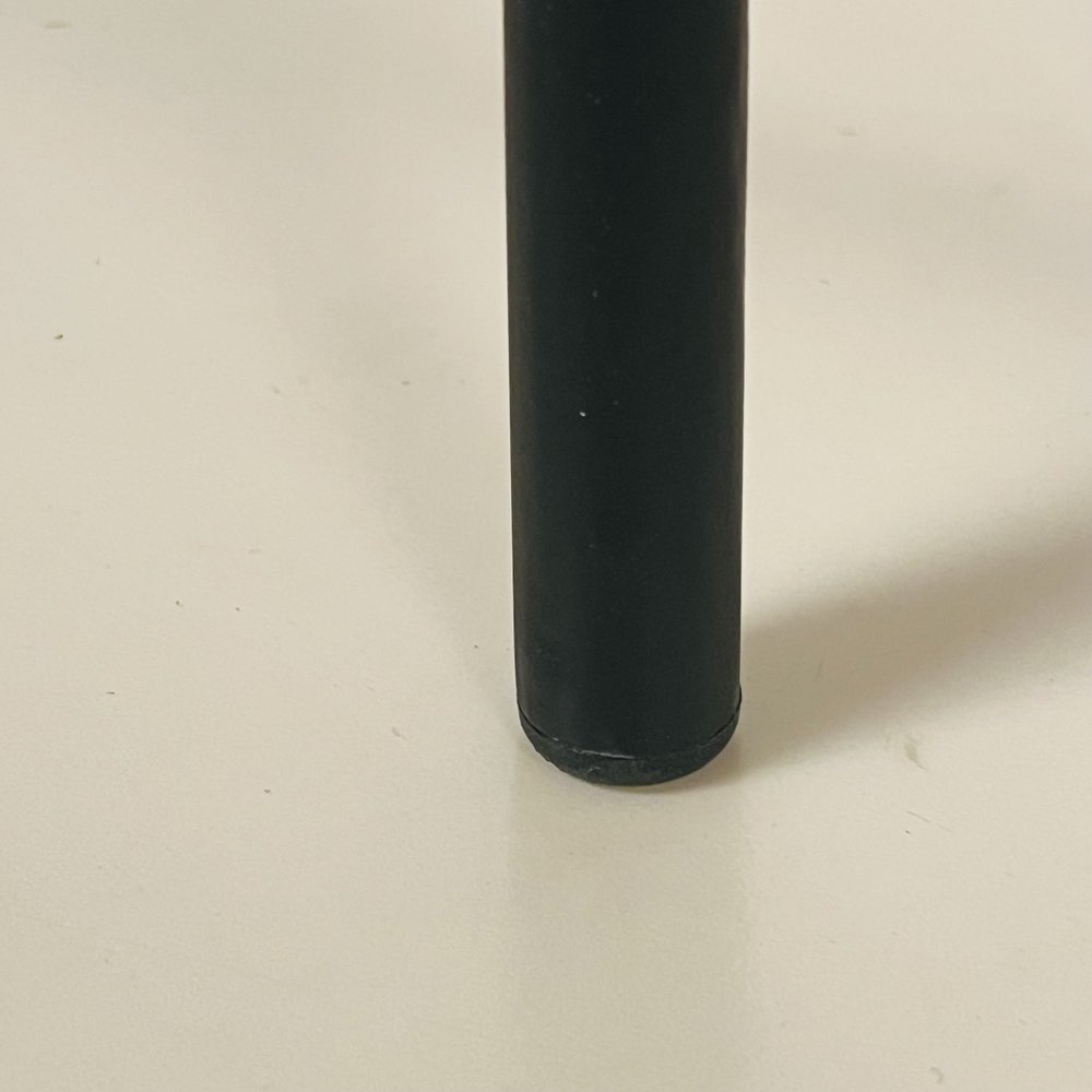 Paire de chaise 'Campagne' noire en paille tressée