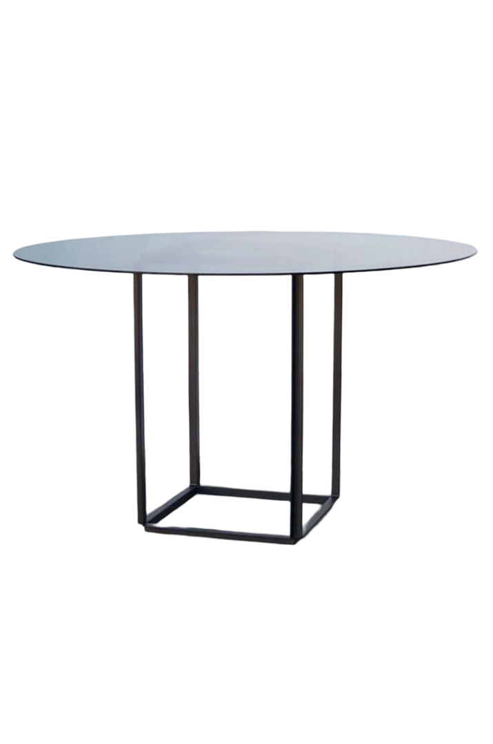 Table de salon 'Cuboid' avec surface en verre