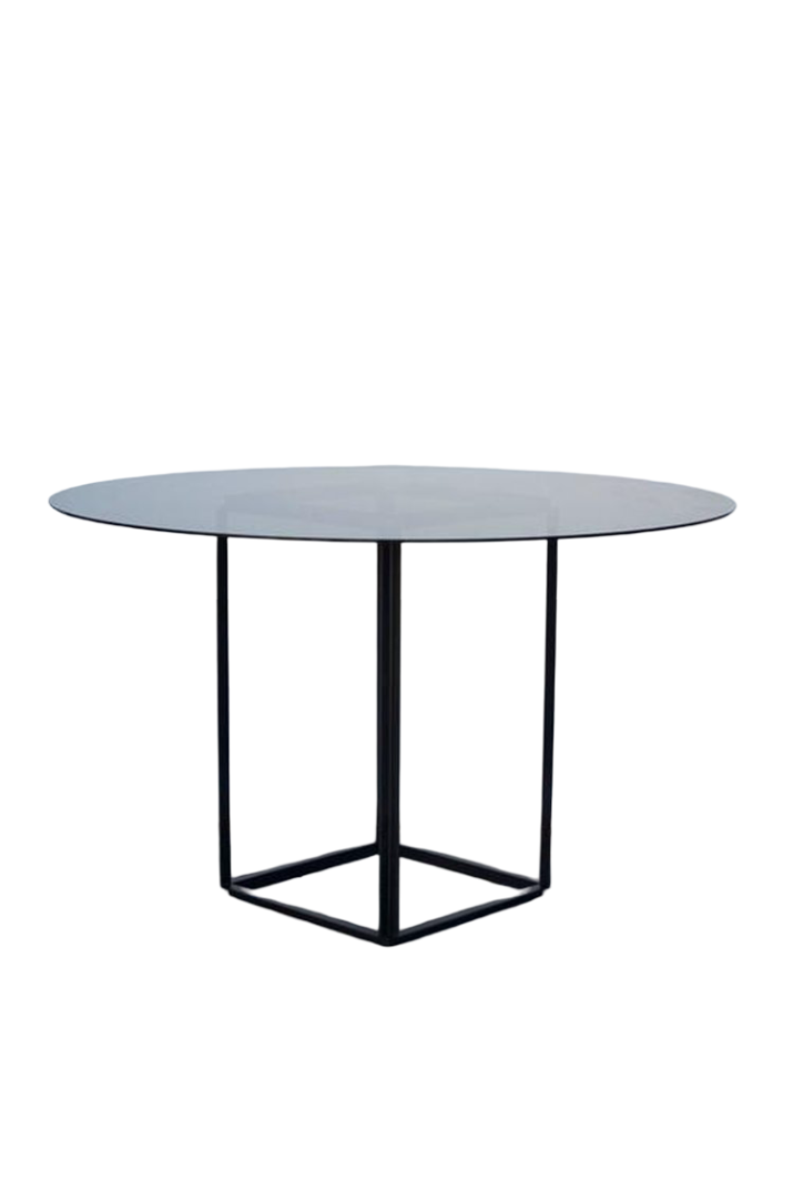 Table de salon 'Cuboid' avec surface en verre