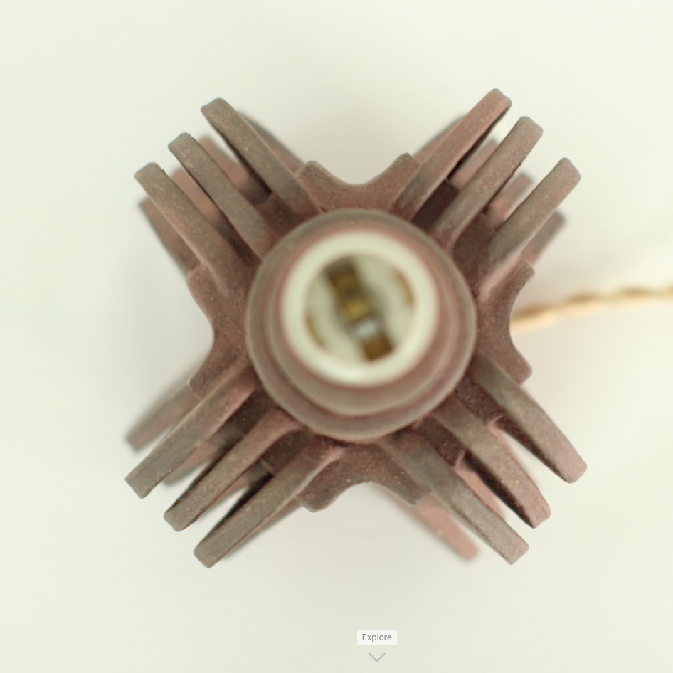 Lampe Strata en Grès brute