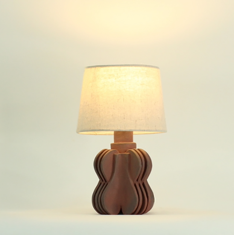 Lampe Strata en Grès brute