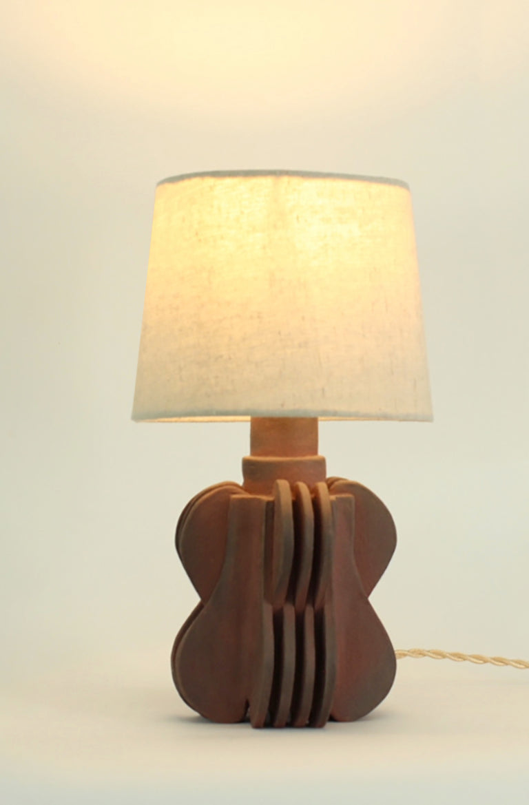 Lampe Strata en Grès brute