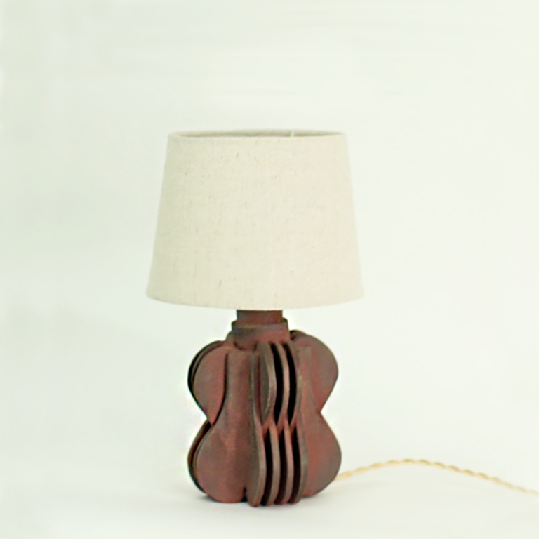 Lampe Strata en Grès brute