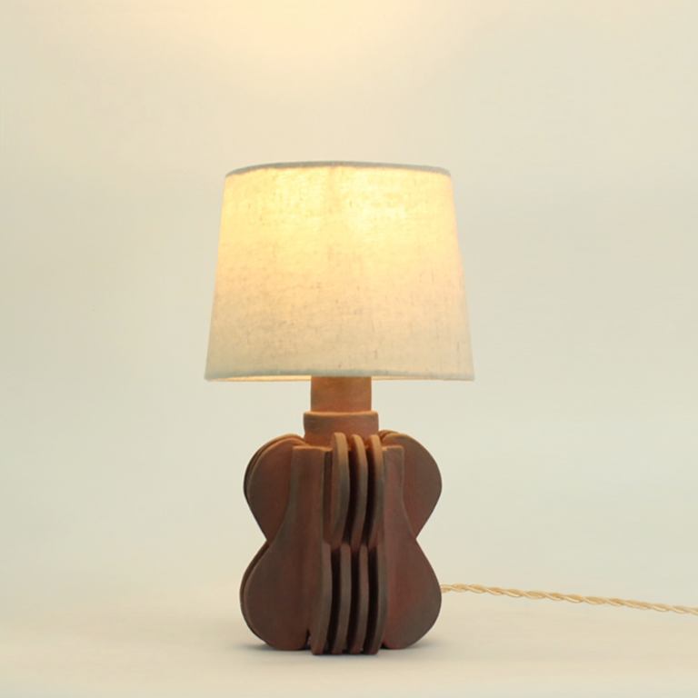 Lampe Strata en Grès brute