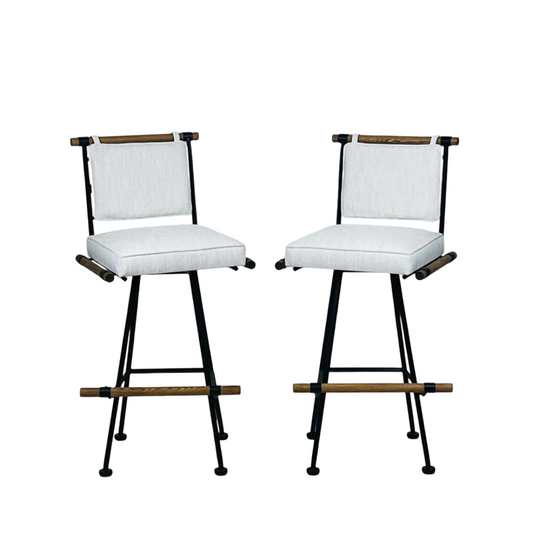 Paire de tabourets de bar pivotants 'Los Feliz'