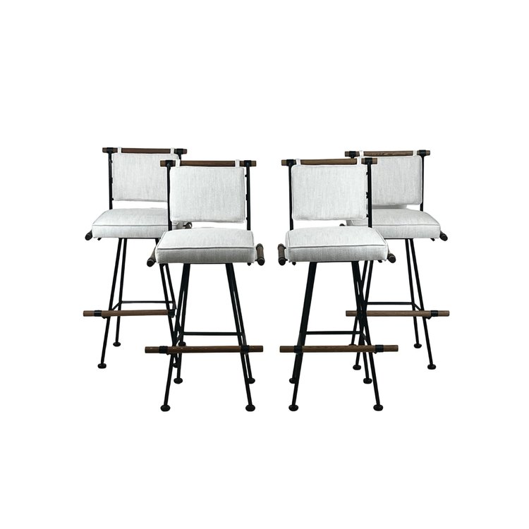 Paire de tabourets de bar pivotants 'Los Feliz'