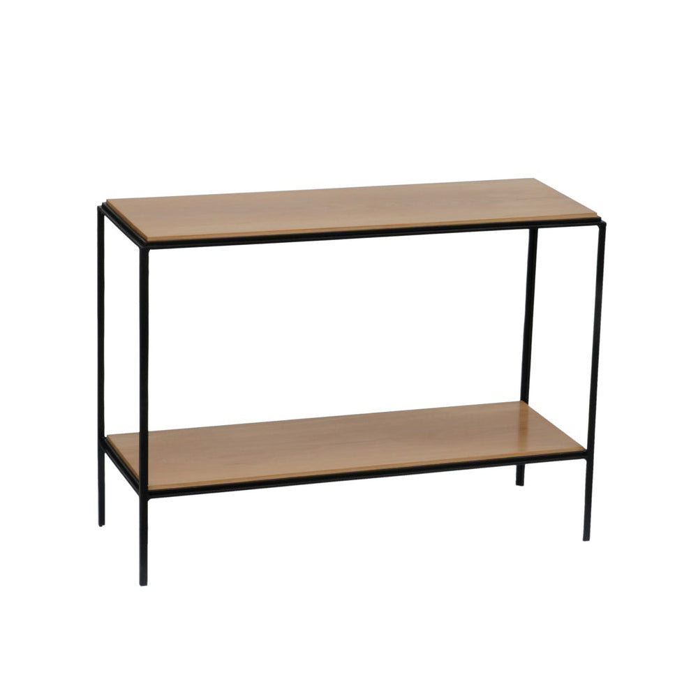 Table d'appoint 'Rectiligne' avec plateaux en chêne