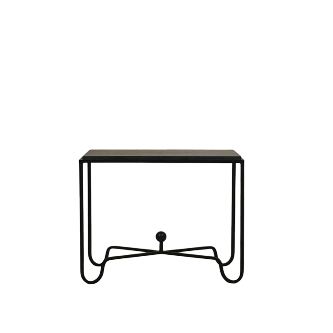 Table d’appoint / bout de canapé 'Entretoise' noire