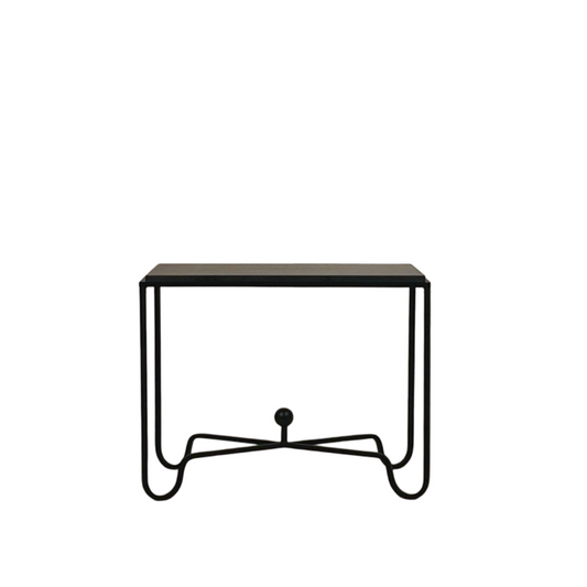 Table d’appoint / bout de canapé 'Entretoise' noire