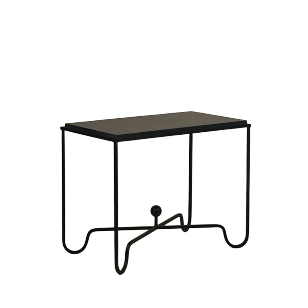 Table d’appoint / bout de canapé 'Entretoise' noire