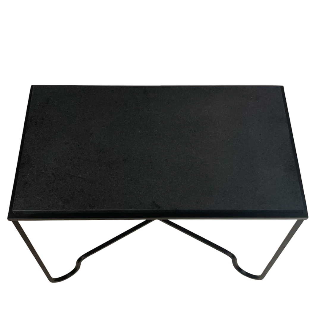 Table d’appoint / bout de canapé 'Entretoise' noire
