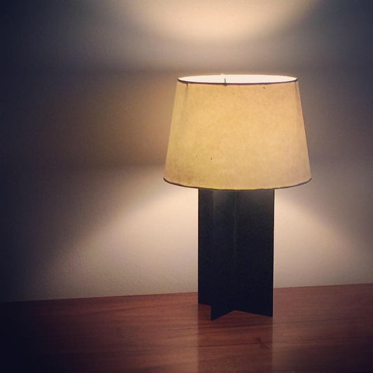 Lampes de table 'Croisillion' noire satiné
